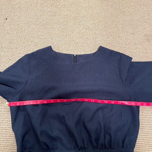 Rebecca Tatti Blue Denim Colored Office Dress - Picture 5 of 10